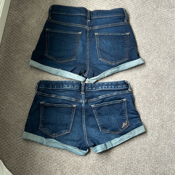 2 pairs Express jean shorts size 4 - Picture 2 of 4